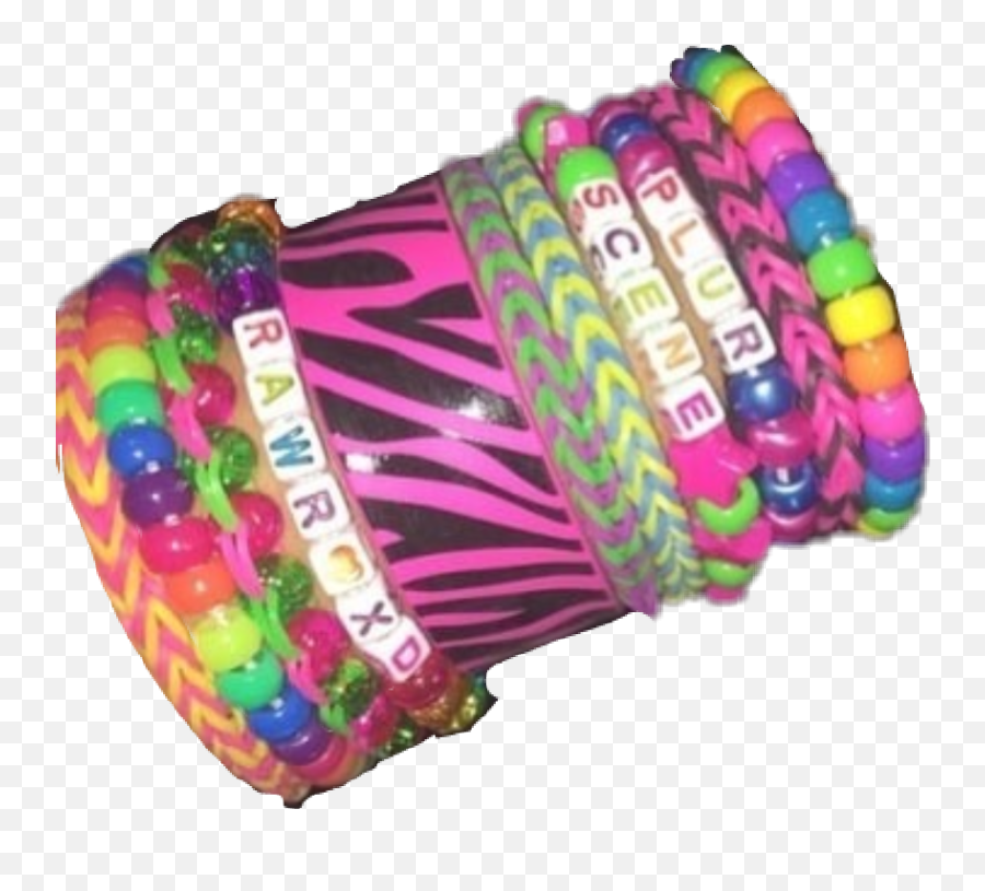 Scenecore Ravecore Kandi Sticker By Cr1ng3l0rd - Scenecore Bracelets Emoji,Plur Emoji