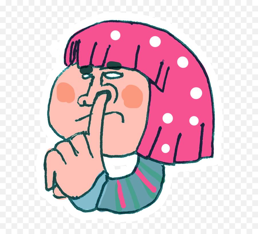 Pick Nose Icon - Girl Pick Nose Cartoon Emoji,Nose Pick Emoticon