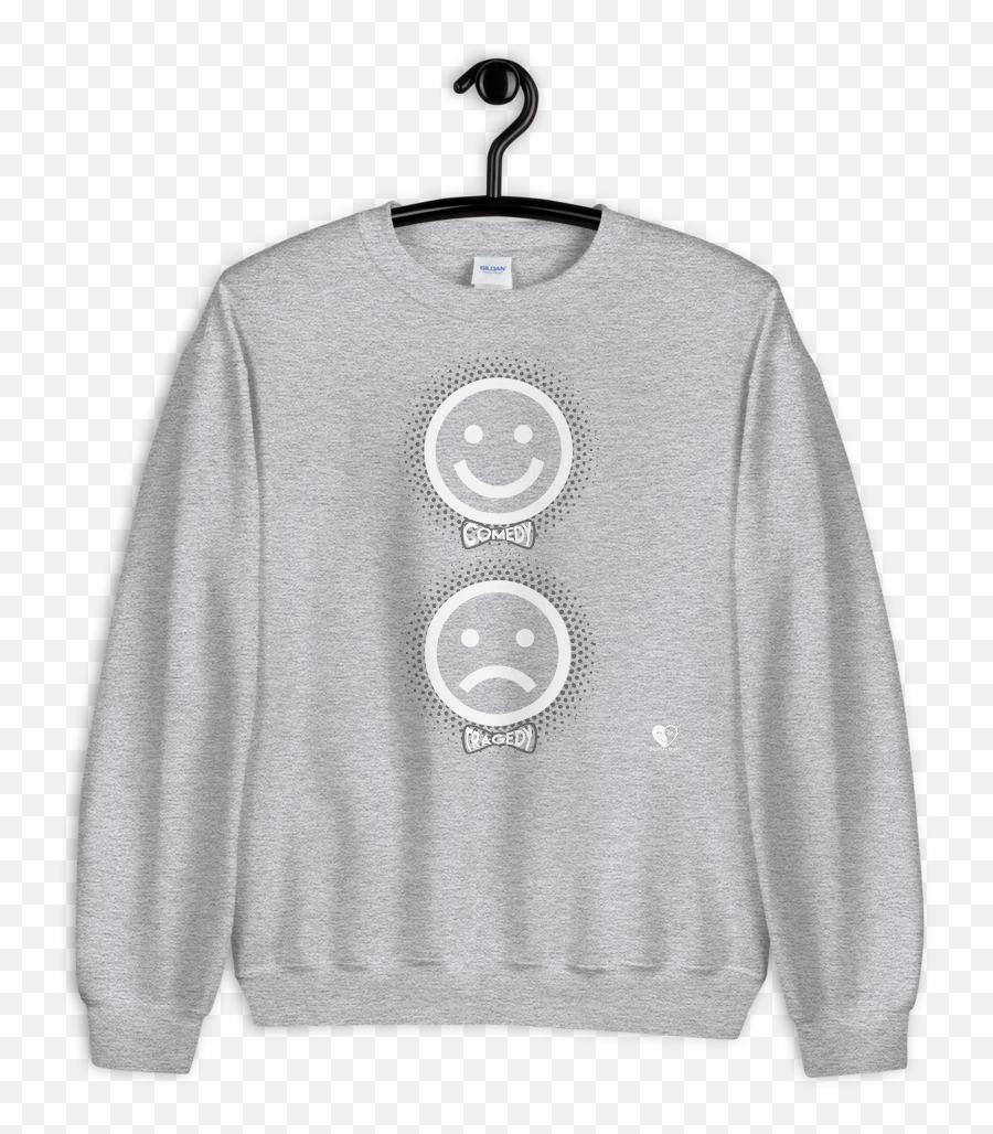 Comedy U0026 Tragedy Emoji Unisex Crewneck Sweatshirt,Yarn Emoji