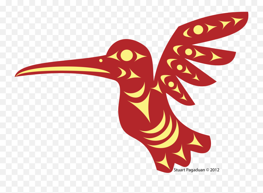 Colour Image No Border U2013 Indigenous Education - Coast Salish Hummingbird Art Emoji,Hummingbird Emoji Android