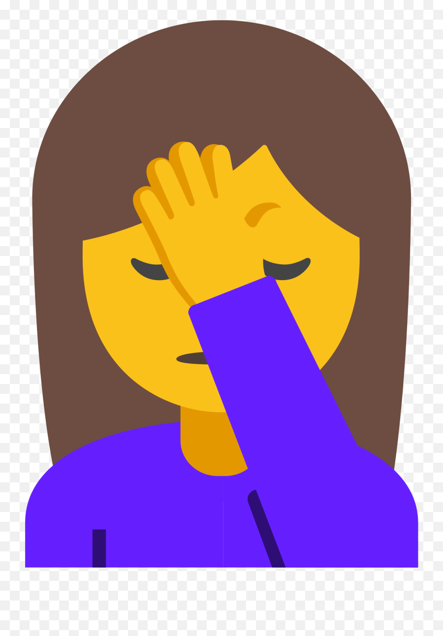 Person Facepalming Emoji Clipart,Man Face Palm Emoji