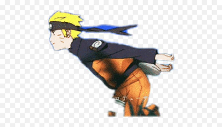 Narutorun Naruto Sticker - Fictional Character Emoji,Naruto Run Emoji