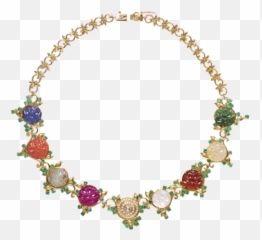 Inimitable Rosette Navaratna Necklace - Solid Emoji,Rosette Emoji