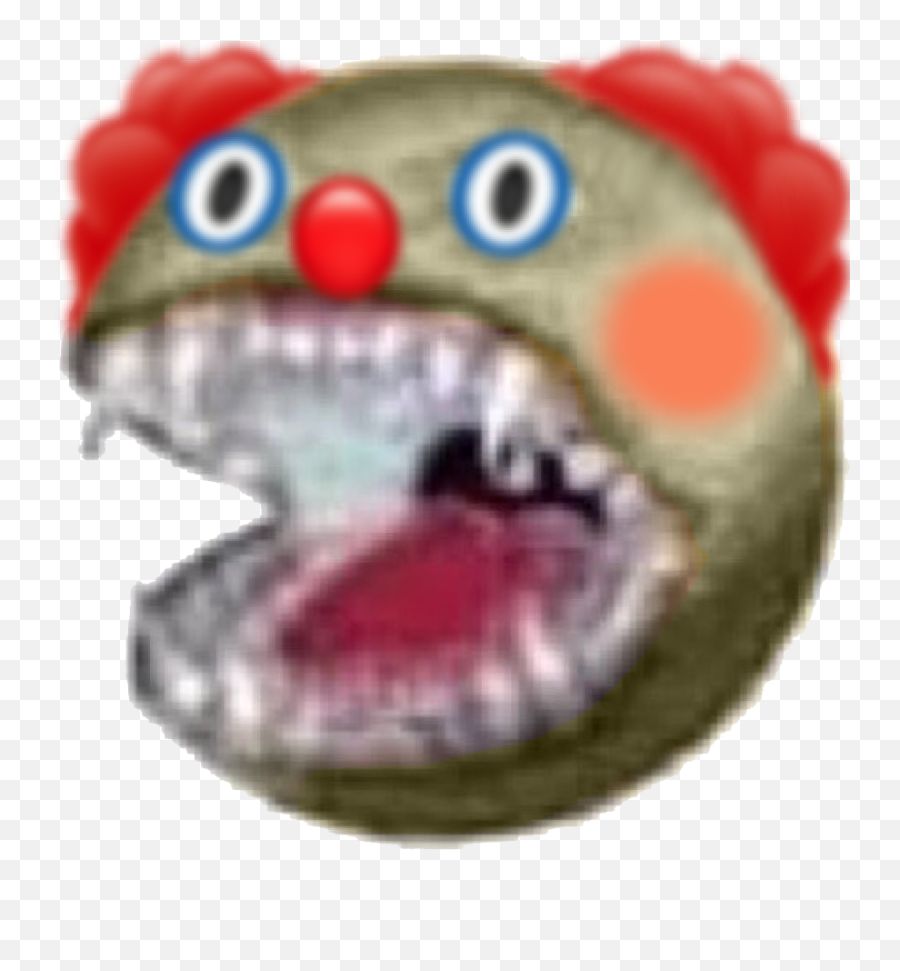 Look Out Its A Feral Clown Cursedemojis - Uh Oh Stinky Emoji,Cute Clown Emoji