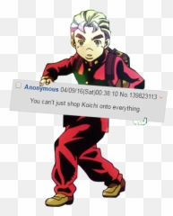 Koichi Pose - Koichi Pose Transparent Background Emoji,Menacing Emoji