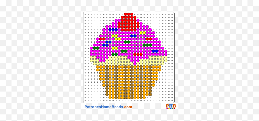 Patrones Y Plantillas Hama Beads Para - Perler Beads Designs Cupcake Emoji,Pyssla Emoji