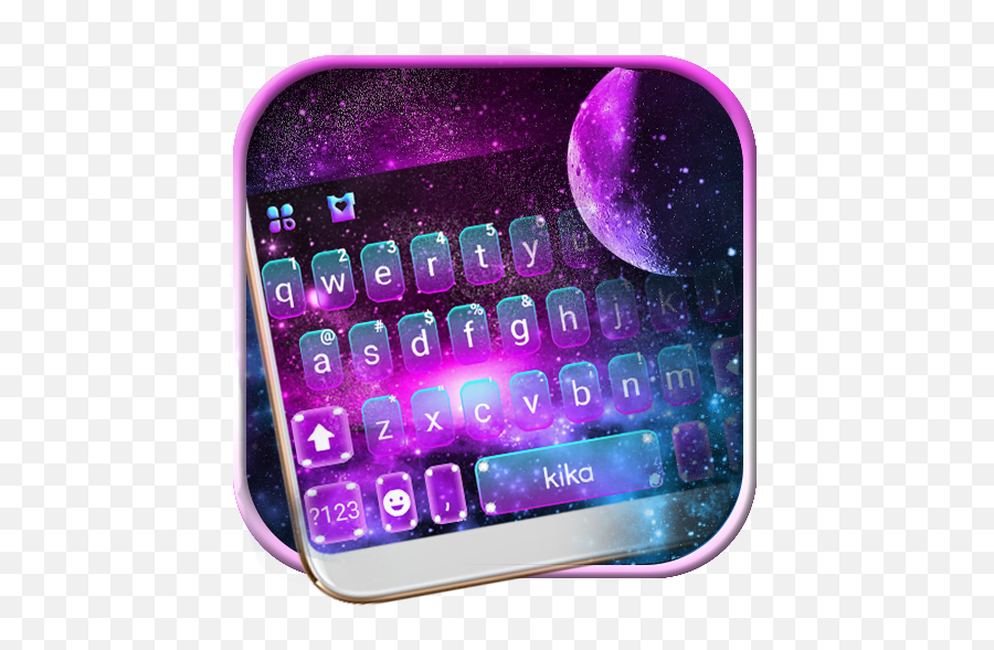 Fantasy Galaxy Keyboard Theme For Android - Download Cafe Girly Emoji,Where Is The 100 Emoji On Samsung Keyboard