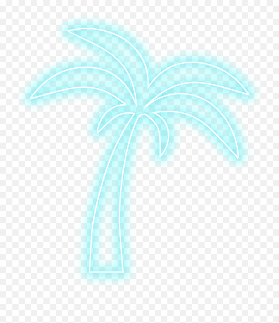 Neon Emoji Library - Fresh,Palm Tree Cocktail Emoji