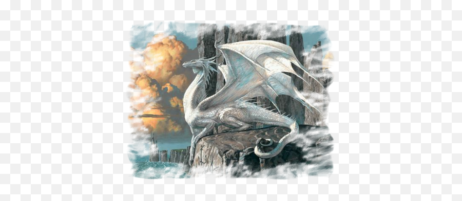 Grida Dal Cielo Creazione - White Dragon Dragonriders Of Pern Emoji,Emoticon Sbalordito