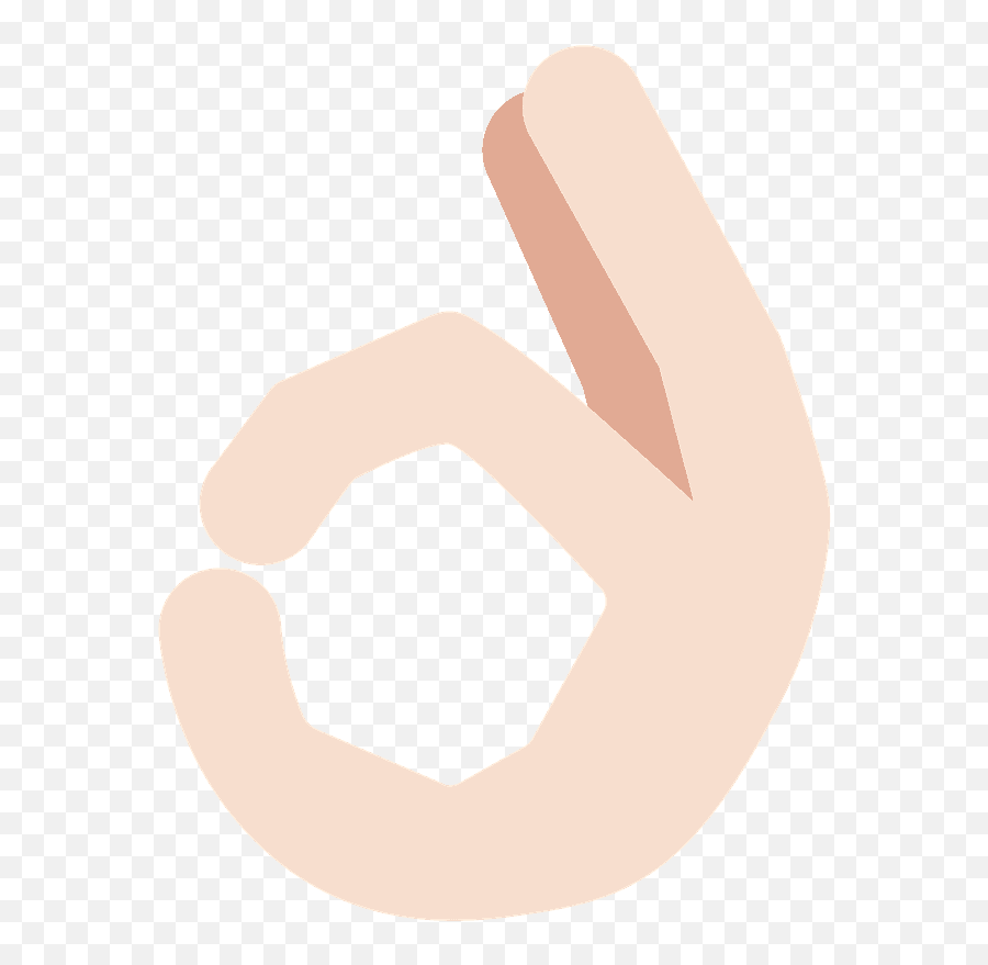 Ok Hand Emoji Clipart - Sign Language,Ok Hand Emoji