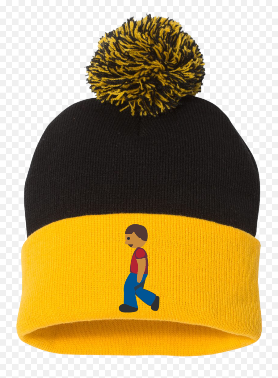 Pom Pom Knit Cap - Knit Cap Emoji,Emoji Beanie Hats