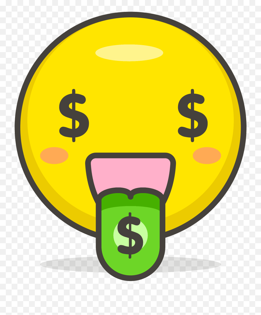 Money Mouth Face Emoji Png Transparent - Cash Emoji Png,Money Emoji