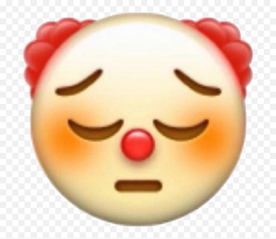 Deadinside Emoji Sticker Sticker - Sad Clown Face Emoji,Dead Inside Emoji