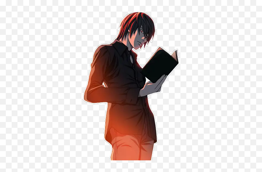 Sticker Maker - Death Note Light Yagami Png Emoji,Apagar Emojis Recentes Do Whatsapp