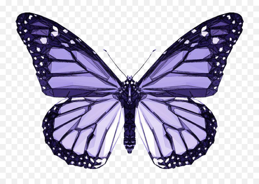 Purple Butterfly Aesthetic Sticker - Purple Butterfly Emoji,Purple Butterfly Emojis