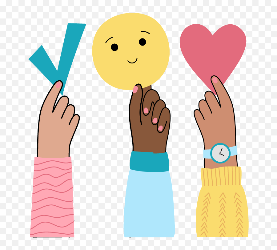 Elimination Of Overdue Fines - Sharing Emoji,Heart Holding Emoji