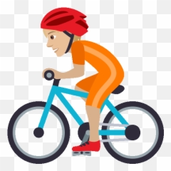 Biking Joypixels Bicycle - Bike Clipart Gif Emoji,Bicicle Emoji Transparent