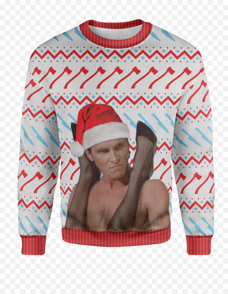 Psycho Smash Christmas Sweater - Psycho Smash Sweater Emoji,American Psycho The Only Emotions