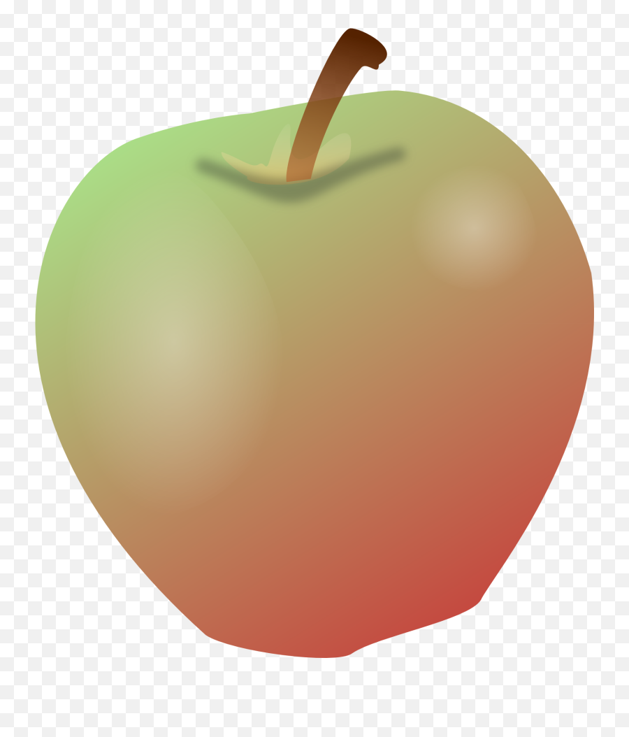 Drawing Of A Big Red And Green Apple Free Image Download - Clip Art Emoji,Apple Emotions
