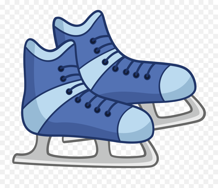 Ice Hockey Skate Clipart - Ice Skating Skate Clipart Emoji,Ice Skating Emoji
