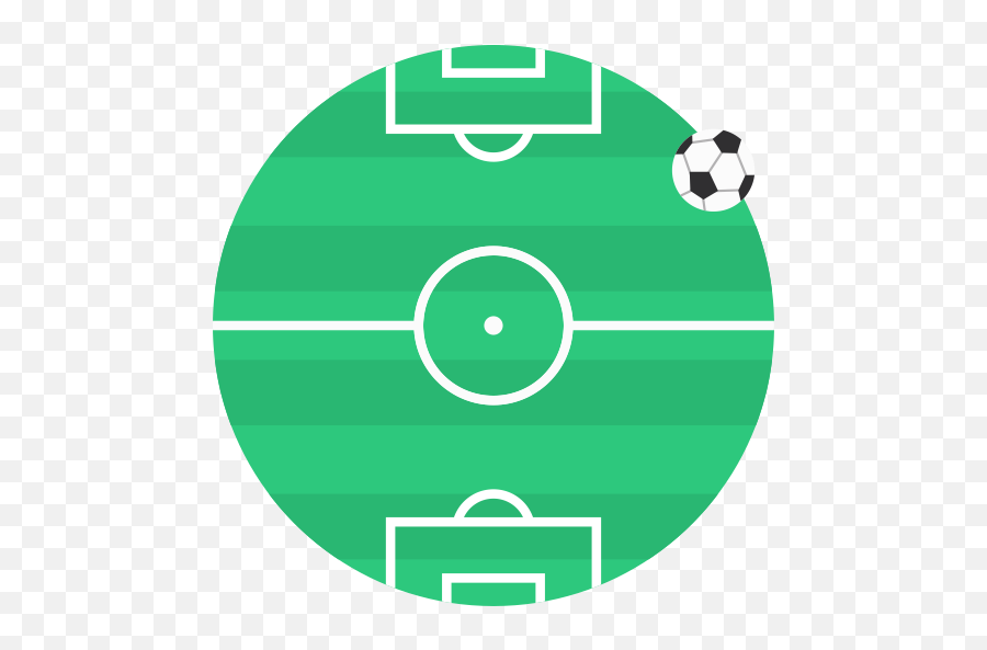 Rounded Soccer Pitch Free Icon Of - Icon Lapangan Sepak Bola Png Emoji,Facebook Emoticons Soccer