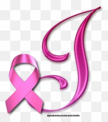 Alfabeto Outubro Rosa Pink October - J Emoji,October Ribbon Emoji