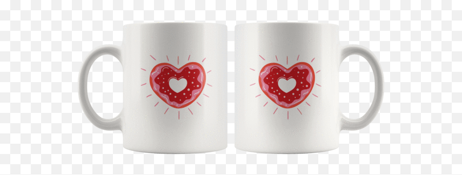 Heart Shaped Donut Coffee Mug Valentines Donut Cup Mug Emoji,How To Draw A Emoji Cup