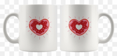 Heart Shaped Donut Coffee Mug Valentines Donut Cup Mug Emoji,How To Draw A Emoji Cup