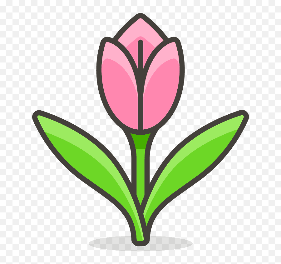 Download Hd Tulip Emoji Icon - Emojis De Plantas Transparent Tulip Icon Png,Emoji Icon