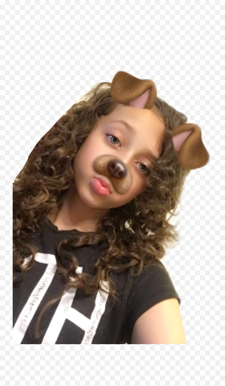 Isabella Girl Puppy Snapchat Sticker - Ringlet Emoji,Lipstick Emoji On Snapchat