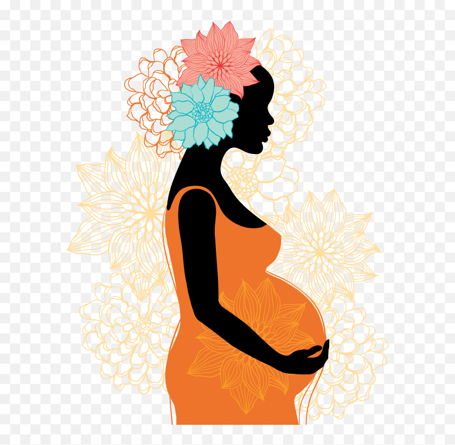 Pregnancy Woman Silhouette Clip Art - Illustration Pregnant Woman Art Emoji,Pregnant Woman Emoji