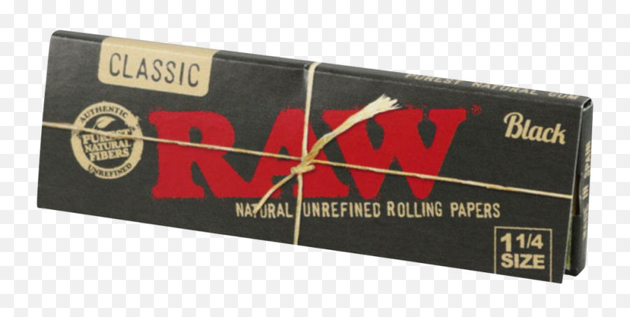 Raw Black 1 14 Classic Rolling Papers - 24 Pack Emoji,6 Differrent Emojis On 1 Peice Of Paper