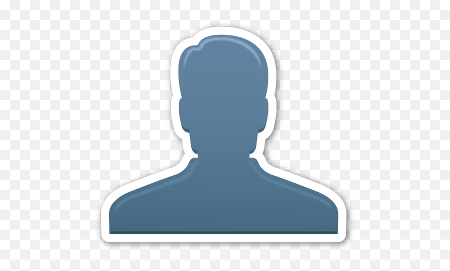 Bust In Silhouette Emoji Emoji Stickers Silhouette - User Emoji,Meaning Of Emoji