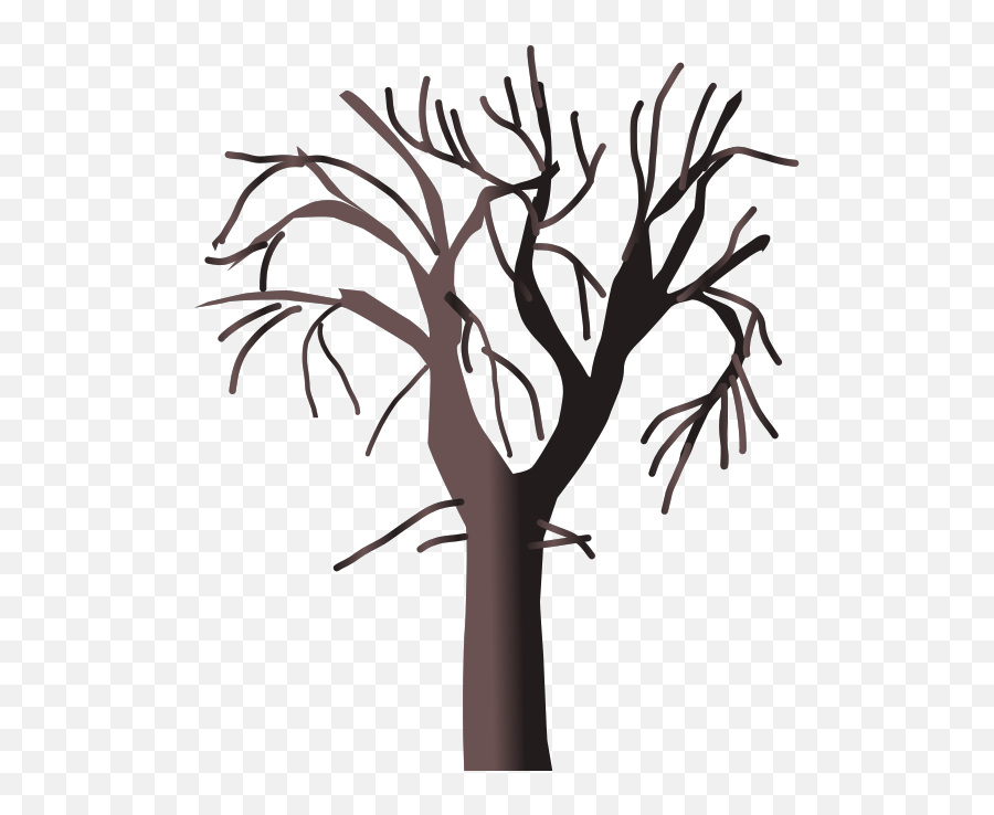 Brown Tree Bare Png Svg Clip Art For Web - Download Clip Emoji,Snowy Tree Emoji