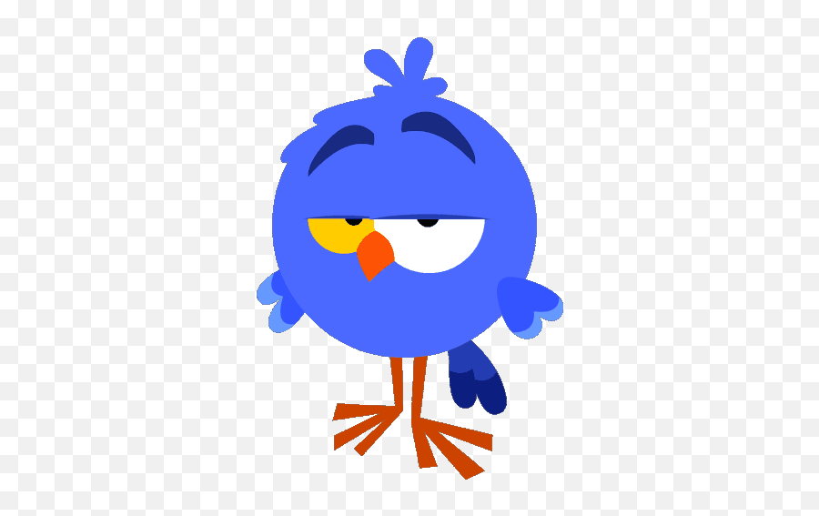 Bluebird Cute Bird Sticker - Bluebird Bird Cute Bird Emoji,Bird In Emoji