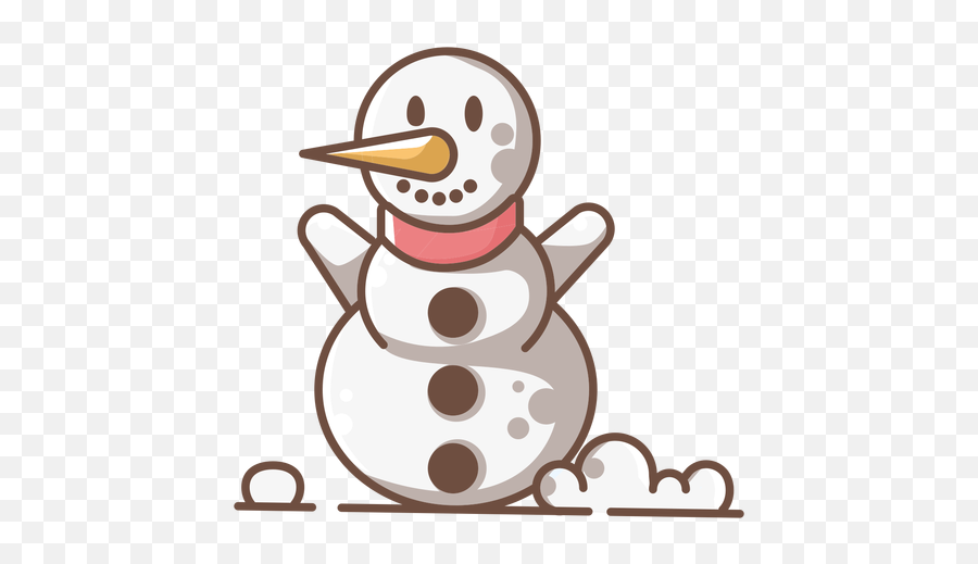 Cute Smiling Snowman Arms Up - Transparent Png U0026 Svg Vector File Muñeco De Nieve Kawaii Png Emoji,Emoji Arms