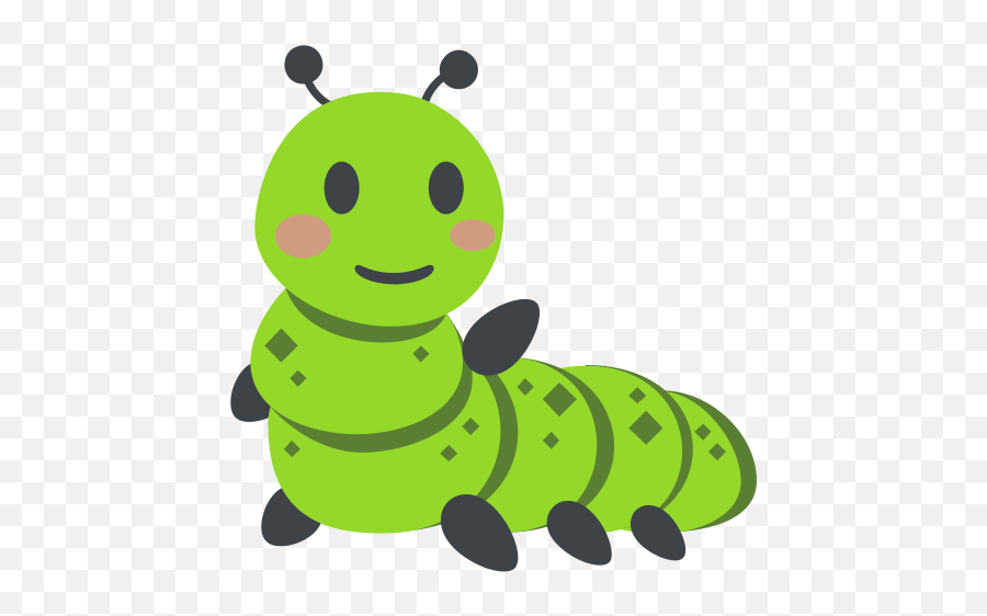 Bug Emoji High Definition Big Picture - Dot,Caterpillar Emoji