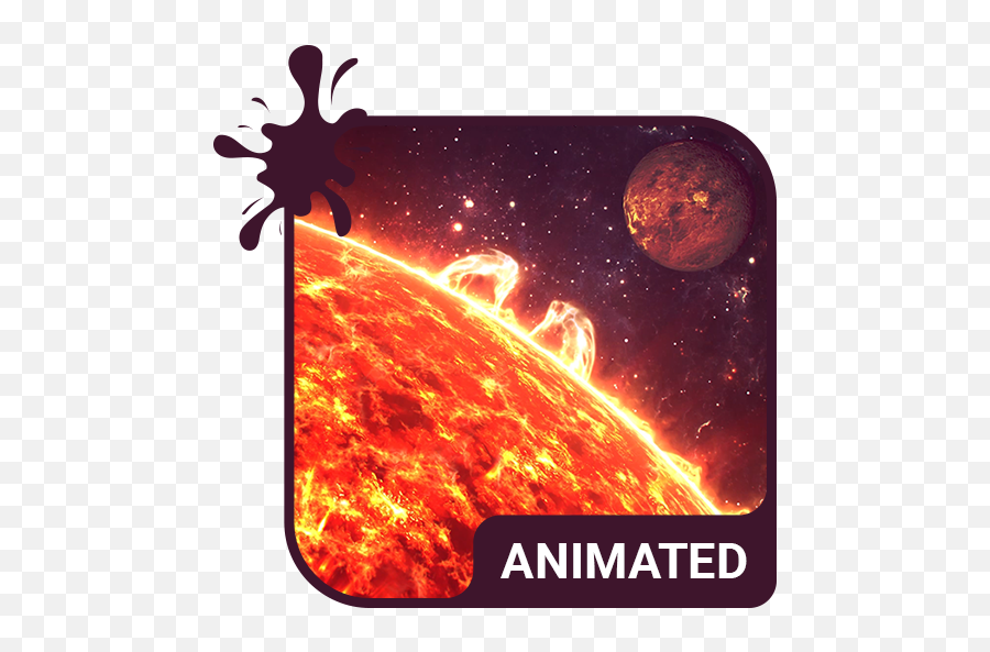 Sun Eruption Animated Keyboard Live Wallpaper U2013 Aplicaii - Star Emoji,Erupting Volcano Emoji