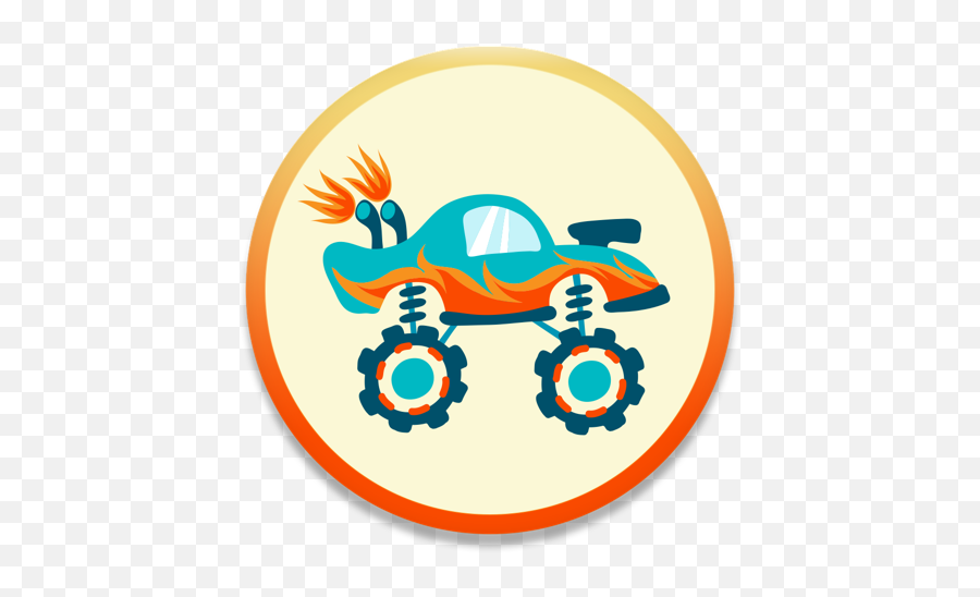 Old School Animated Emoticons - Monster Truck Circle Clip Art Emoji,Free Emoticons For Ipad Air