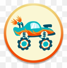 Old School Animated Emoticons - Monster Truck Circle Clip Art Emoji,Free Emoticons For Ipad Air