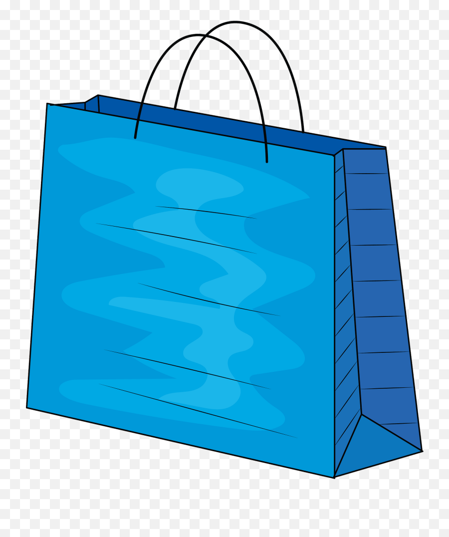 Blue Shopping Bag Clipart - Bag Clipart Emoji,Shopping Emoji Png