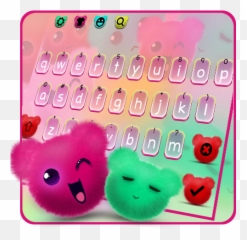 Kawaii Fluffy Teddy Bear Keyboard Theme - Apps En Google Play Girly Emoji,Teclado Emoji Para Huawei