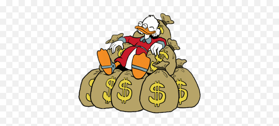 Scrooge Mcduck And Money Png Free - Clipart Scrooge Mcduck Money Emoji,Scrooge Emoji