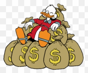 Scrooge Mcduck And Money Png Free - Clipart Scrooge Mcduck Money Emoji,Scrooge Emoji