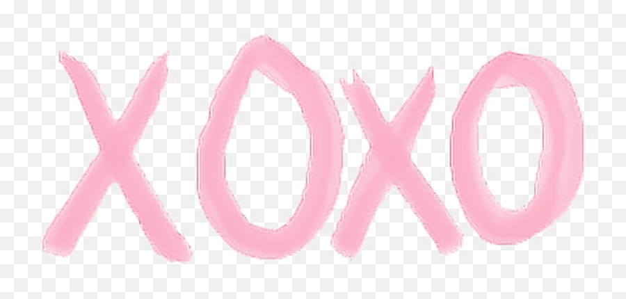 Kiss Hugs Xoxo Pink Kawaii Sticker By - Transparent Exo Emoji,Kawaii Kiss Emoji
