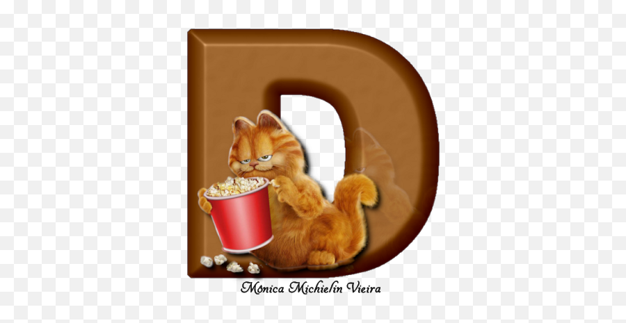 Garfield Alphabet - Garfield Emoji,Popcorn Eating Emoji