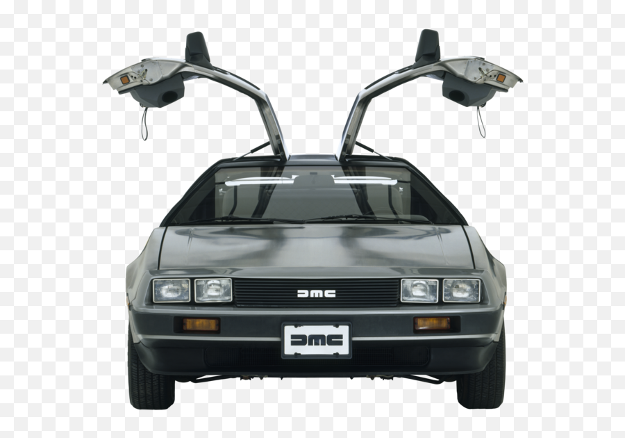 Delorean With Open Doors Png Official Psds - Back To The Future Car Front View Emoji,Door Emoji