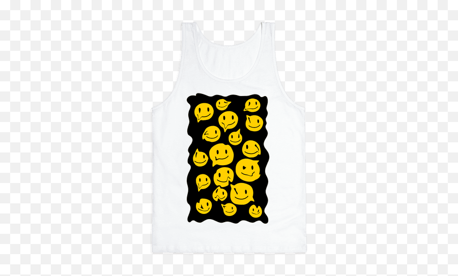 Smiley Face Emoji Tank Tops - Sleeveless,Parody Emojis