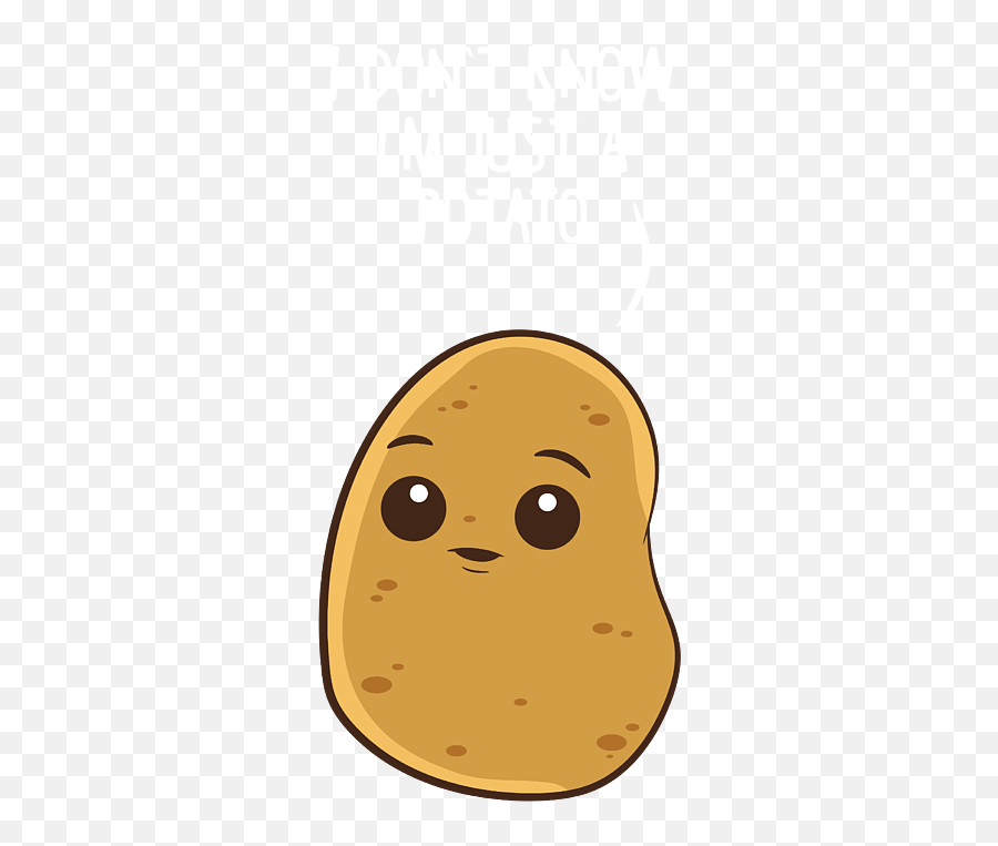 I Dont Know Im Just A Potato Face Mask For Sale By Eq Designs - Happy Emoji,Android Emoticon Sweet Potato Meanings