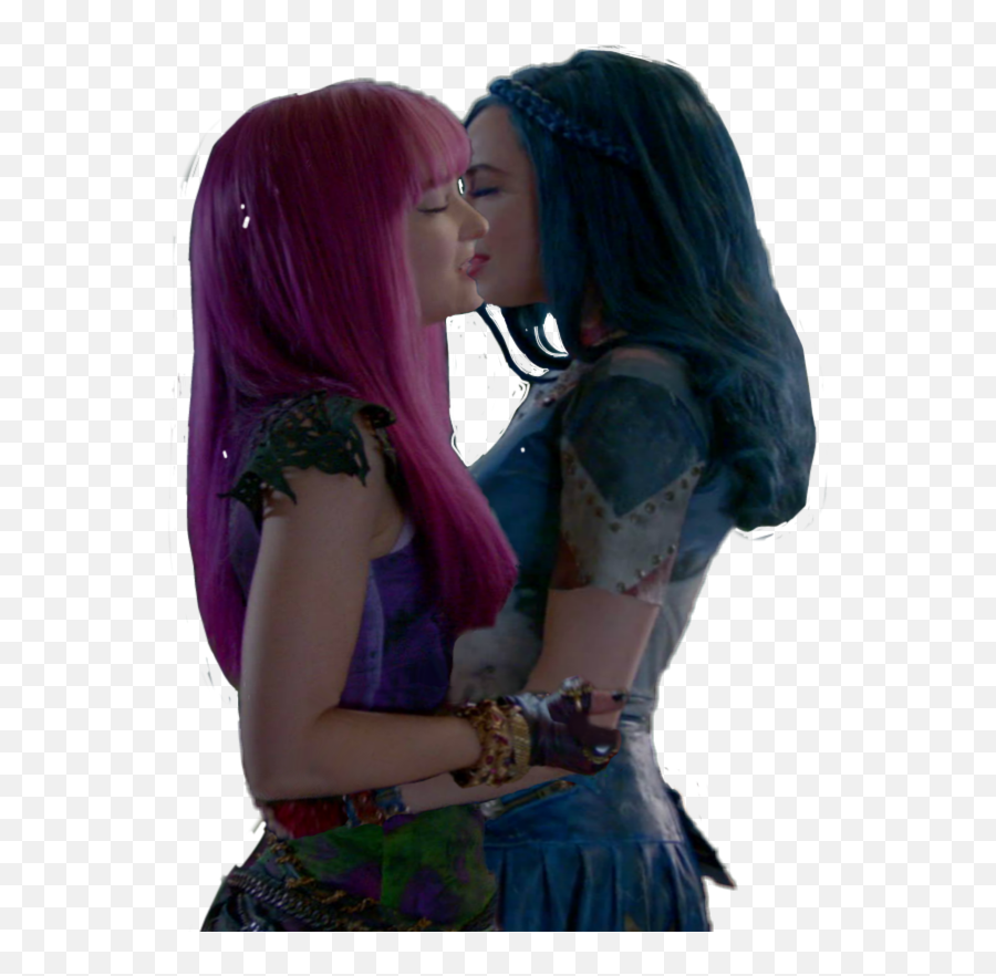 Descendants Descendants2 Descendants3 - Mal E Evie Lesbian Emoji,Descendants Emojis Evei